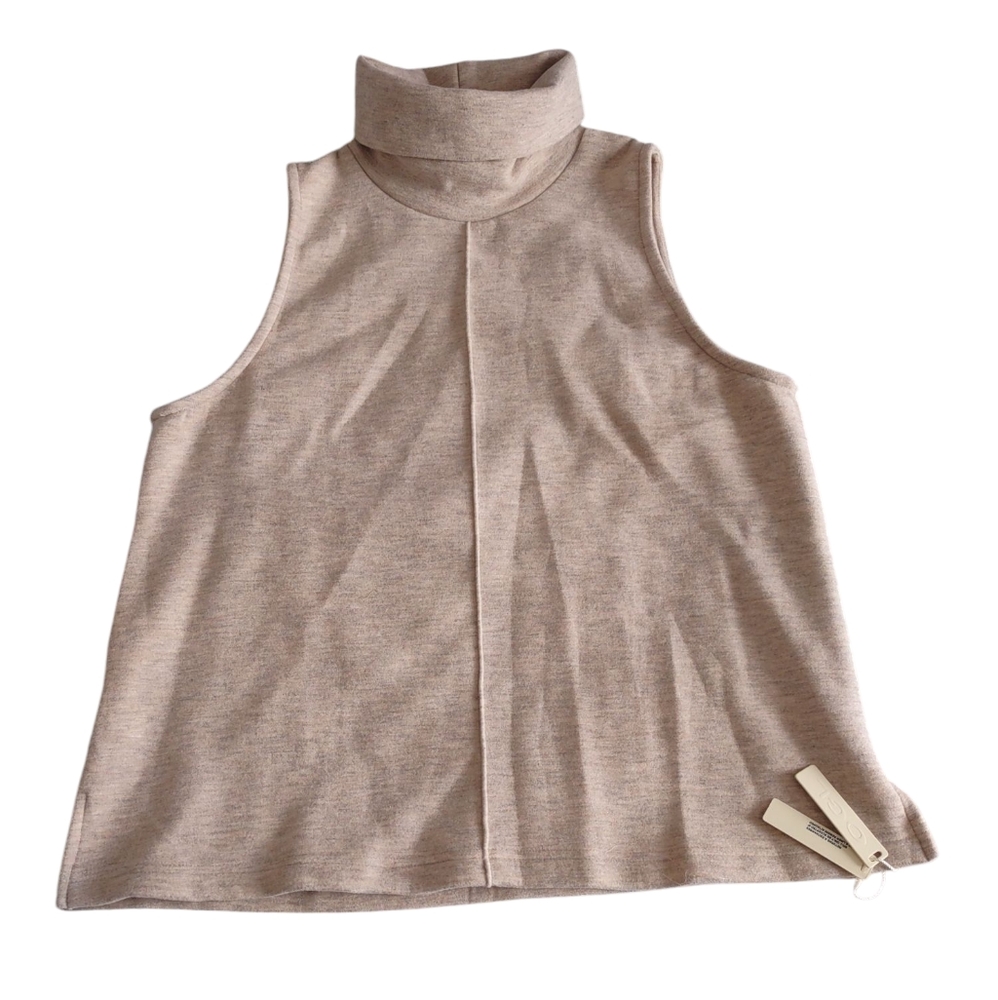 OGL Medium Split Seam FuzzLuxe Sleeveless Turtleneck